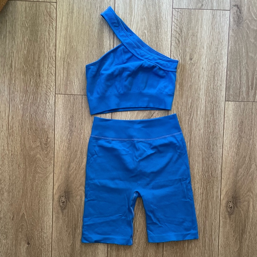 Amazon ribbed Seamless 2 Piece Workout Sets